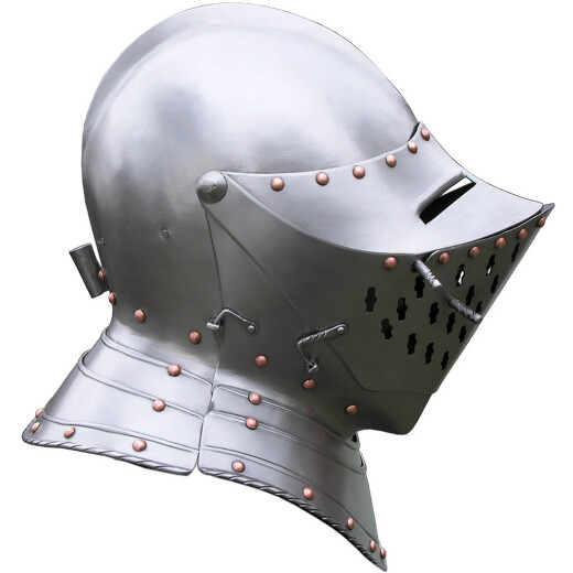 Close visored armet helm