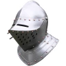 Close visored armet helm