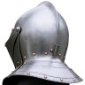 Close visored armet helm