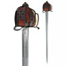 Skotský meč (Basket Hilt Sword) imitace starožitné patiny