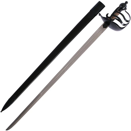 Jednosečný pohřební meč s polovičním košem - výprodej