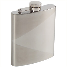 Hip flask with matte triangle