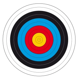 Archery target face FITA 23 1/2, 25m
