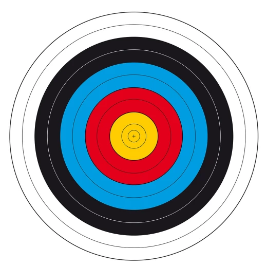 Archery target face FITA 23 1/2, 25m