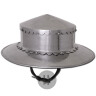 Kettle hat w. straight brim, 14 gauge