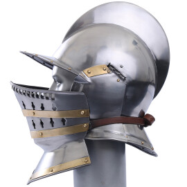 Útočná helma Burgonet s podbradím