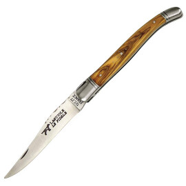 Kapesní nůž Laguiole, střenka obložená olivovým dřevem