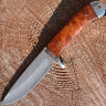 Damask knife with sheath