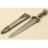 Greek Dagger Achiles richly decorated, with metal scabbard