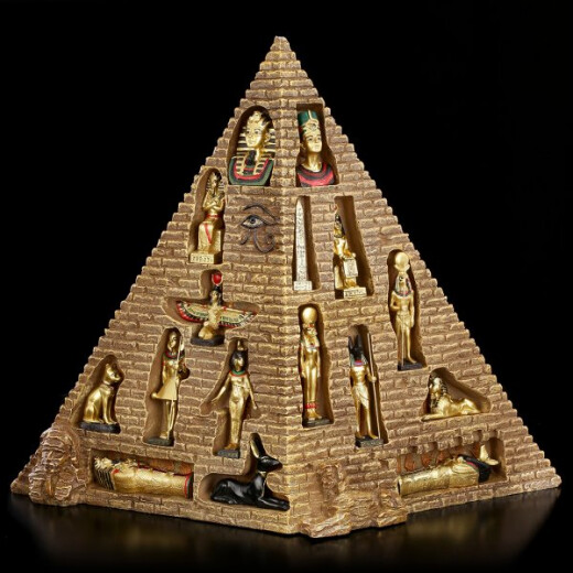 Pyramide with 16 Statuetts