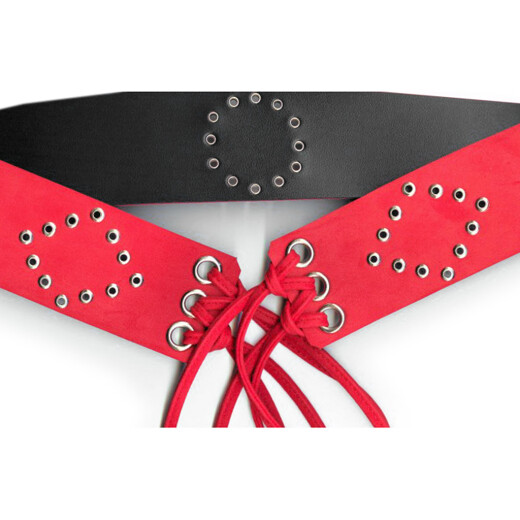 Belt with lace fastening