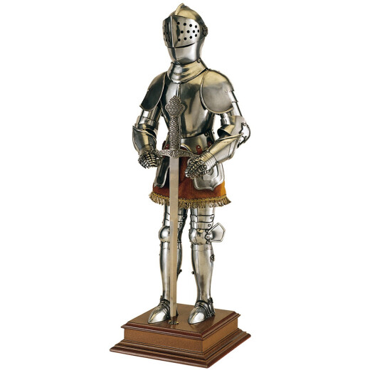 Ritter in Rüstung mit Schwert, 61cm