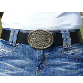 Belt with decorative buckle - Sale