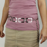 Lady belt with rectangles motive - set of 5 - Sale