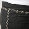 Chain belt with flowers - set of 5
