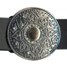 Belt with dics buckle