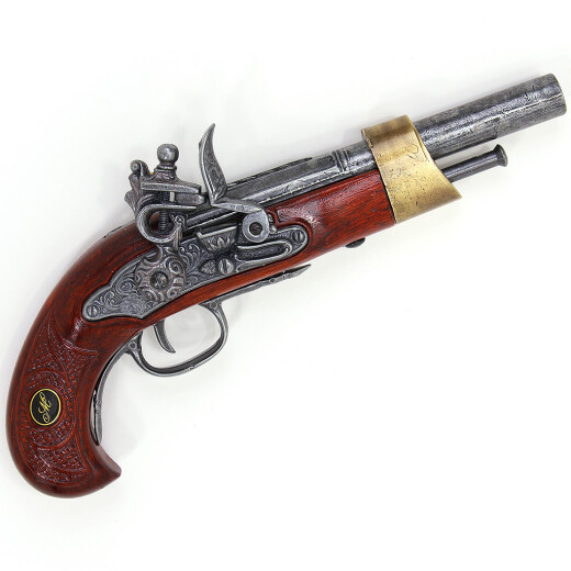 Francouzská pistole s křesadlovým zámkem