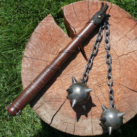 Flail with steel balls