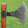 Battle ax with forged blade