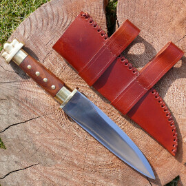 Short seax with brass guard and pommel
