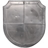 Ornamental historical all-steel-shield