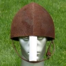 Norman helmet coated with leather