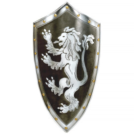 Shield with lion rampant