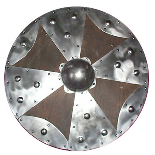 Kruhový štít zpevněný železnými pláty 55cm
