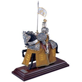 Französischer Ritter auf Pferd „König Artus“