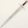 Nůž na dopisy - Obřadní templářský meč Accolade