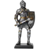 Figure of a French Royal Knight with shield and war axe