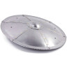 Domed round shield riveted