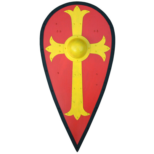 Kite shield with cross