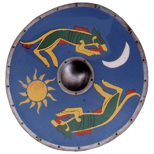 Viking shield with wolves - Fenrir's sons