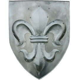 Shield with beaten fleur-de-lis