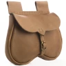 Kidney shaped belt pouch, 14th Century
