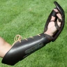 Leather combat gauntlet with metal fittings on the cuff, Sale