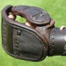 Leather combat gauntlet with metal fittings on the cuff, Sale