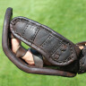 Leather combat gauntlet with metal fittings on the cuff, Sale