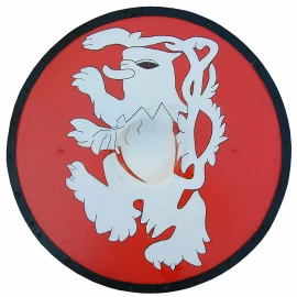 Round shield with painted customized motiv 55cm