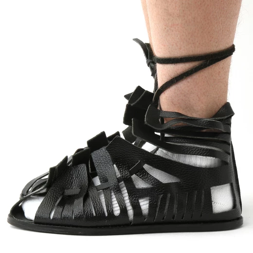 Římské sandály černé - výprodej