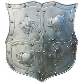 shield with coat of arms "boar head with Lilien", decoration