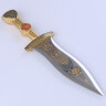Roman dagger Pugio, gold-plated