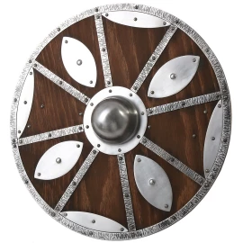 Viking shield with metal fittings 65cm