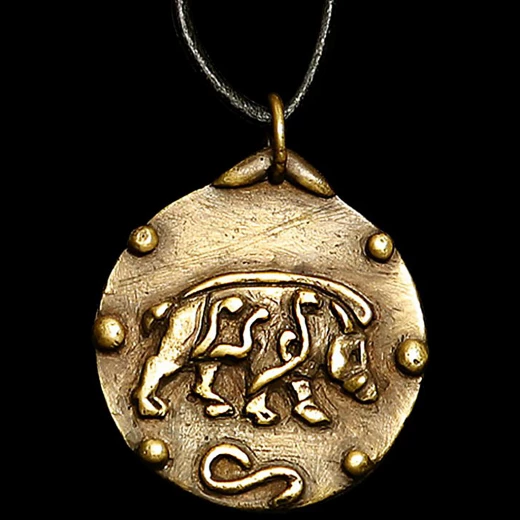 Keltský kanec medailon