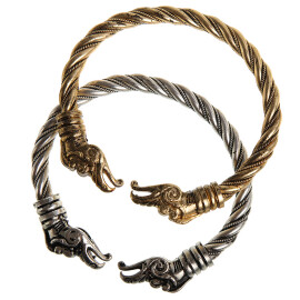 Altnordisches Wikinger Drachenkopf Armband für Männer