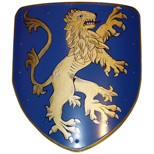 Shield with a coat of arms with lion