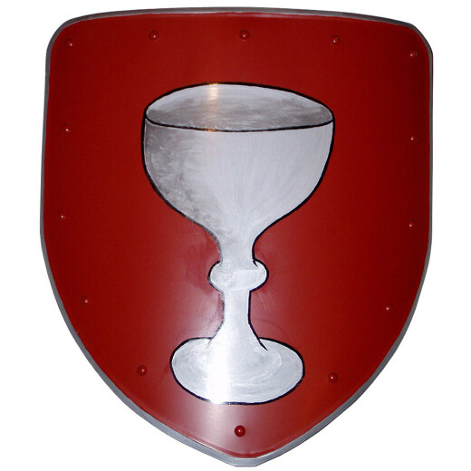 Shield with a coat of arms with chalice