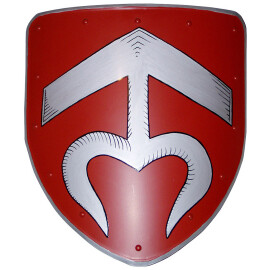 Erbovní štít dekorační Bílý symbol na rudém poli