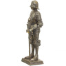 Resin Statue Knight with a jewel on the sword, 18cm